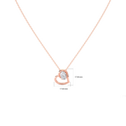 Open Heart Diamond Necklace – Gold Chain Pendant for Her | JewelVerra