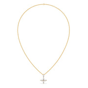 Marquise Diamond Flower Necklace for Women – Yellow, Rose & Silver Gold Pendant | JewelVerra