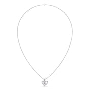Heart Diamond Pendant Necklace – Yellow, Rose & White Gold Love Charm for Women | JewelVerra