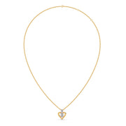 Heart Diamond Pendant Necklace – Yellow, Rose & White Gold Love Charm for Women | JewelVerra