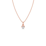 Round Diamond Pendant Necklace for Women – Classic Solitaire in Yellow, Rose & White Gold | JewelVerra