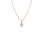 Round Diamond Pendant Necklace for Women – Classic Solitaire in Yellow, Rose & White Gold | JewelVerra