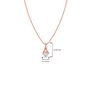 Round Diamond Pendant Necklace for Women – Classic Solitaire in Yellow, Rose & White Gold | JewelVerra