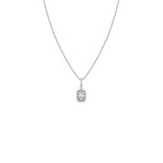 Elegant Radiant Halo Diamond Pendant Necklace – Available in Yellow Gold, Rose Gold & White Gold | JewelVerra