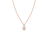 Minimal Teardrop Diamond Necklace in Gold – Elegant Drop Pendant | JewelVerra