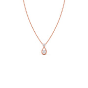Minimal Teardrop Diamond Necklace in Gold – Elegant Drop Pendant | JewelVerra