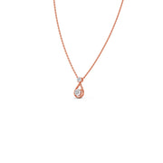 Minimal Teardrop Diamond Necklace in Gold – Elegant Drop Pendant | JewelVerra