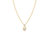 Minimal Teardrop Diamond Necklace in Gold – Elegant Drop Pendant | JewelVerra