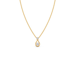 Minimal Teardrop Diamond Necklace in Gold – Elegant Drop Pendant | JewelVerra