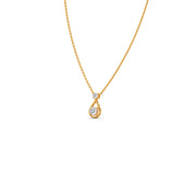 Minimal Teardrop Diamond Necklace in Gold – Elegant Drop Pendant | JewelVerra