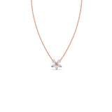 Floral Diamond Pendant Necklace in Yellow Gold – Elegant Petal Design | JewelVerra
