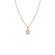 Teardrop Diamond Pendant Necklace – Elegant Gold Drop Necklace with Sparkling Centerpiece | JewelVerra