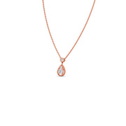 Teardrop Diamond Pendant Necklace – Elegant Gold Drop Necklace with Sparkling Centerpiece | JewelVerra
