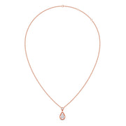 Teardrop Diamond Pendant Necklace – Elegant Gold Drop Necklace with Sparkling Centerpiece | JewelVerra