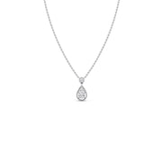 Teardrop Diamond Pendant Necklace – Elegant Gold Drop Necklace with Sparkling Centerpiece | JewelVerra