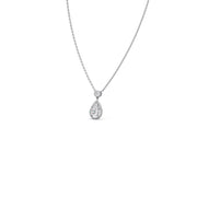 Teardrop Diamond Pendant Necklace – Elegant Gold Drop Necklace with Sparkling Centerpiece | JewelVerra