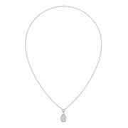 Teardrop Diamond Pendant Necklace – Elegant Gold Drop Necklace with Sparkling Centerpiece | JewelVerra