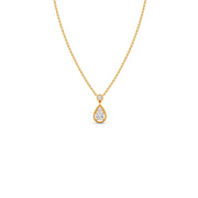 Teardrop Diamond Pendant Necklace – Elegant Gold Drop Necklace with Sparkling Centerpiece | JewelVerra