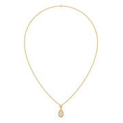 Teardrop Diamond Pendant Necklace – Elegant Gold Drop Necklace with Sparkling Centerpiece | JewelVerra