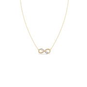 Infinity Heart Diamond Necklace – Gold Pendant for Women | JewelVerra