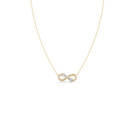 Infinity Heart Diamond Necklace – Gold Pendant for Women | JewelVerra