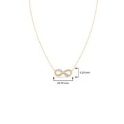 Infinity Heart Diamond Necklace – Gold Pendant for Women | JewelVerra