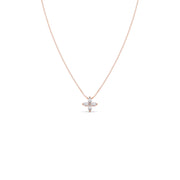 Floral Marquise Diamond Pendant Necklace – Elegant Gold Jewelry for Women | JewelVerra