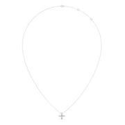 Floral Marquise Diamond Pendant Necklace – Elegant Gold Jewelry for Women | JewelVerra