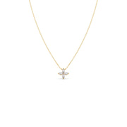 Floral Marquise Diamond Pendant Necklace – Elegant Gold Jewelry for Women | JewelVerra