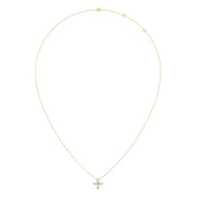 Floral Marquise Diamond Pendant Necklace – Elegant Gold Jewelry for Women | JewelVerra