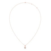 Round Diamond Pendant Necklace – Classic Solitaire Design in Yellow, Rose & Silver Gold | JewelVerra