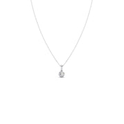 Round Diamond Pendant Necklace – Classic Solitaire Design in Yellow, Rose & Silver Gold | JewelVerra