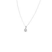 Round Diamond Pendant Necklace – Classic Solitaire Design in Yellow, Rose & Silver Gold | JewelVerra