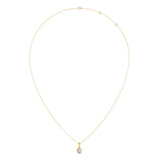 Round Diamond Pendant Necklace – Classic Solitaire Design in Yellow, Rose & Silver Gold | JewelVerra