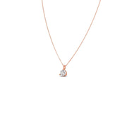 Classic Round Brilliant Diamond Pendant Necklace in Yellow Gold – Timeless Elegance | JewelVerra