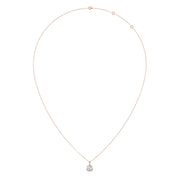 Classic Round Brilliant Diamond Pendant Necklace in Yellow Gold – Timeless Elegance | JewelVerra