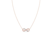 Infinity Heart Diamond Necklace – Gold Pendant for Women | JewelVerra