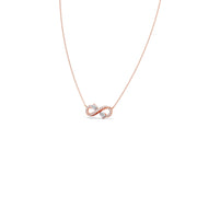 Infinity Heart Diamond Necklace – Gold Pendant for Women | JewelVerra