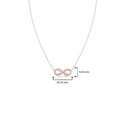 Infinity Heart Diamond Necklace – Gold Pendant for Women | JewelVerra