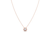 Hexagon Diamond Pendant Necklace – Geometric Gold Jewelry for Women | JewelVerra