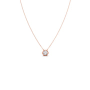 Hexagon Diamond Pendant Necklace – Geometric Gold Jewelry for Women | JewelVerra