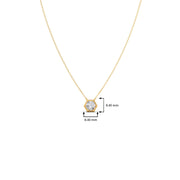 Hexagon Diamond Pendant Necklace – Geometric Gold Jewelry for Women | JewelVerra