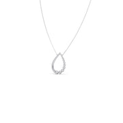 Teardrop Diamond Pendant Necklace – Elegant Drop Design in Yellow, Rose & Silver Gold | JewelVerra