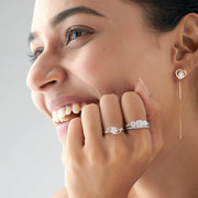 Floral Diamond Solitaire Ring in Yellow Gold – Delicate & Unique Design | JewelVerra