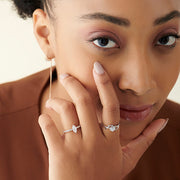 Floral Diamond Solitaire Ring in Yellow Gold – Delicate & Unique Design | JewelVerra