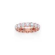 Round Diamond Eternity Band – Timeless Full-Circle Sparkle in Yellow, Rose & White Gold | Everyday Luxury Ring for Women – JewelVerra