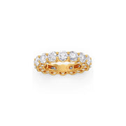 Round Diamond Eternity Band – Timeless Full-Circle Sparkle in Yellow, Rose & White Gold | Everyday Luxury Ring for Women – JewelVerra
