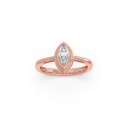 Minimal Marquise Diamond Ring in Yellow Gold – Sleek Everyday Ring | JewelVerra