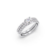 Diamond Engagement Ring Set – Yellow Gold with Round Lab-Grown Diamonds | JewelVerra