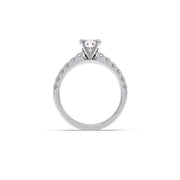 Diamond Engagement Ring Set – Yellow Gold with Round Lab-Grown Diamonds | JewelVerra